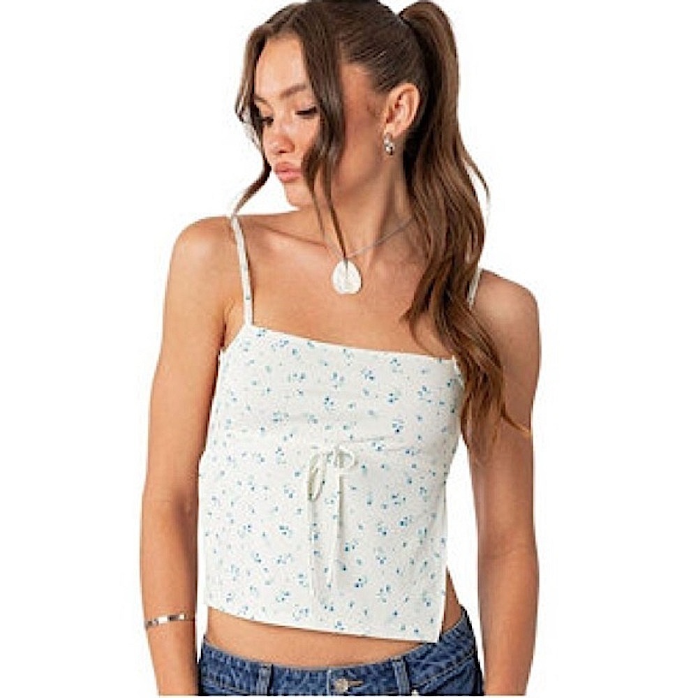 🆕 EDIKTED Marli Open Back Tank Top size XS - Picture 1 of 9